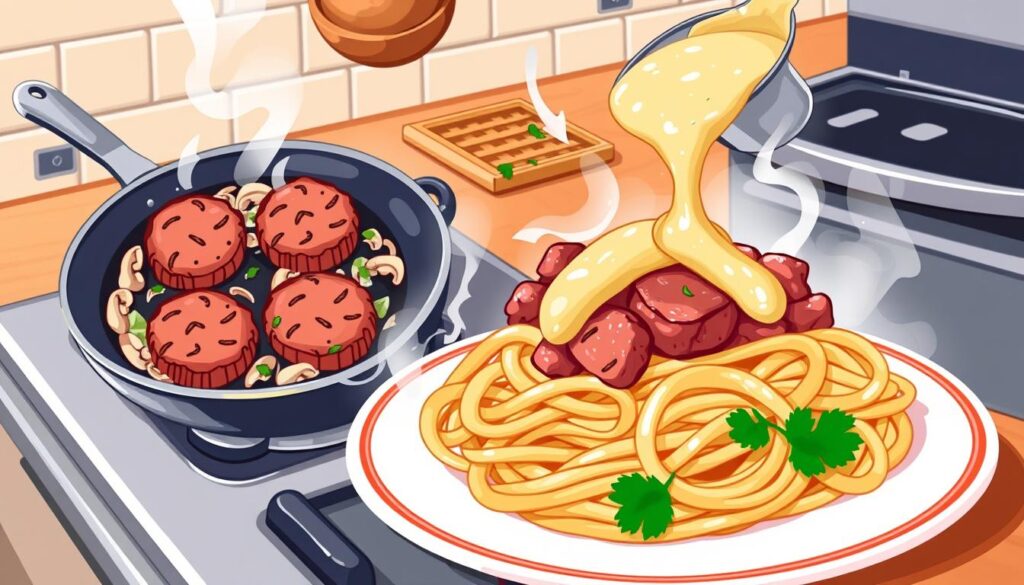 Beef Stroganoff Cooking Steps Beef Stroganoff Cooking Steps
