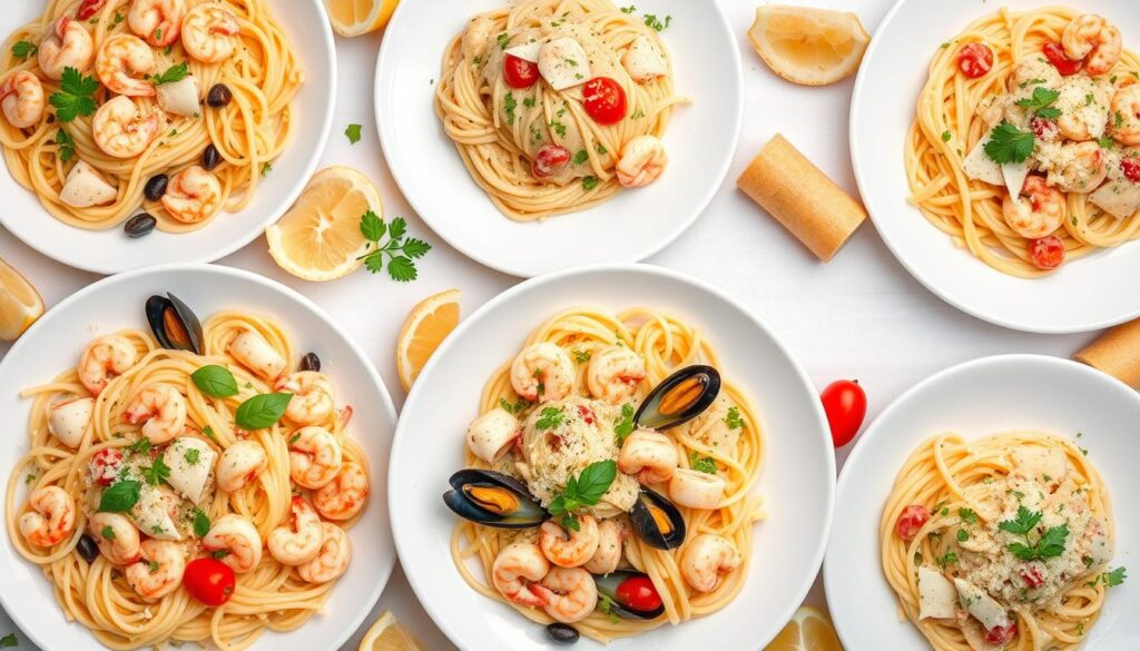 creamy seafood pasta variations creamy seafood pasta variations
