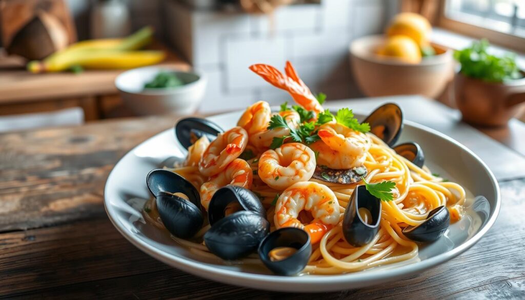seafood creamy pasta recipe seafood creamy pasta recipe