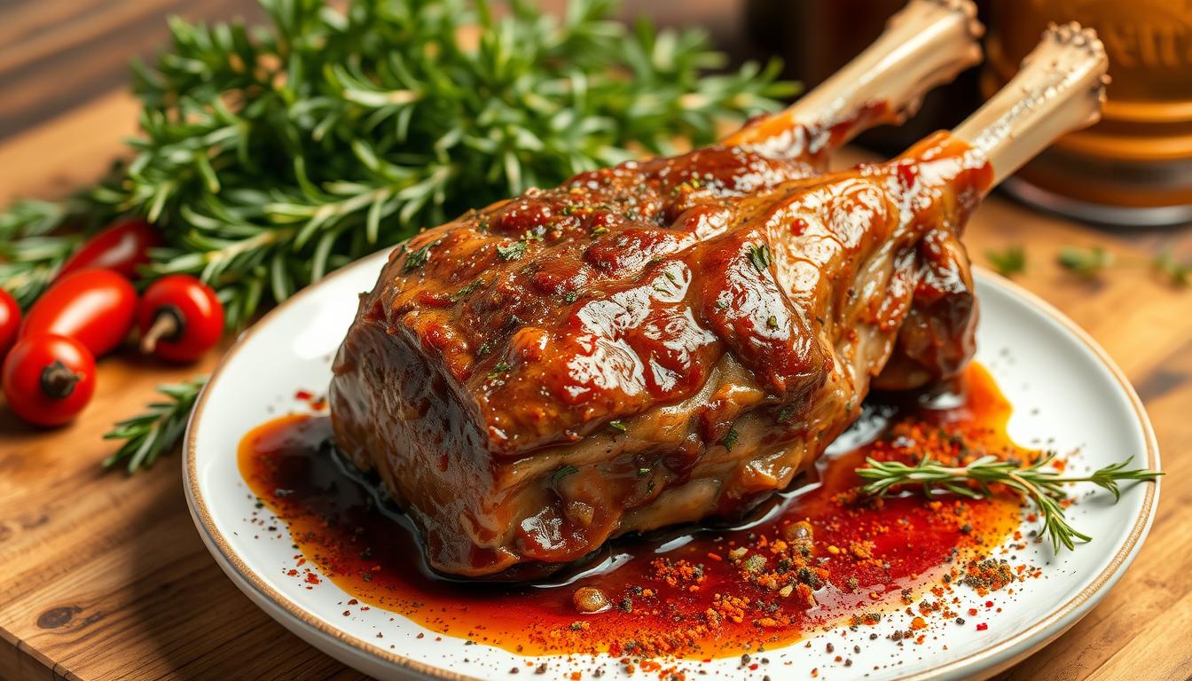 slow cooker lamb leg