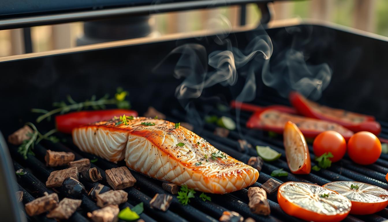 smoking salmon on pellet grill