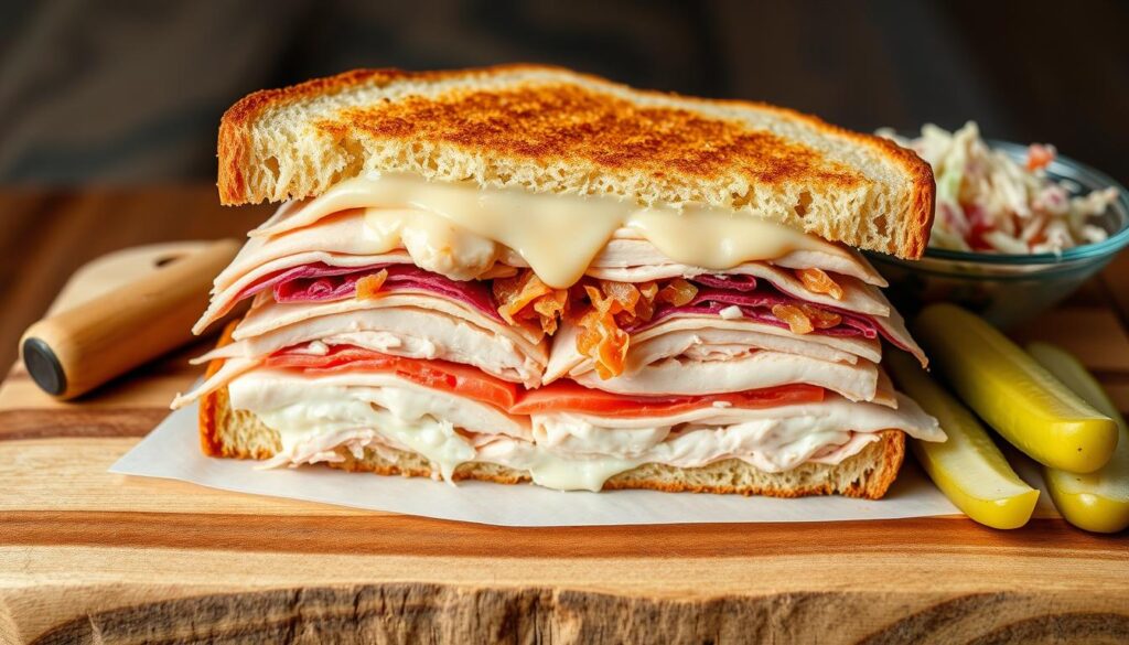 turkey reuben sandwich turkey reuben sandwich