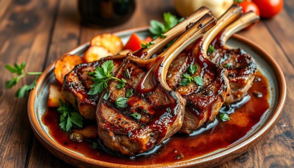Balsamic Glazed Lamb Chops