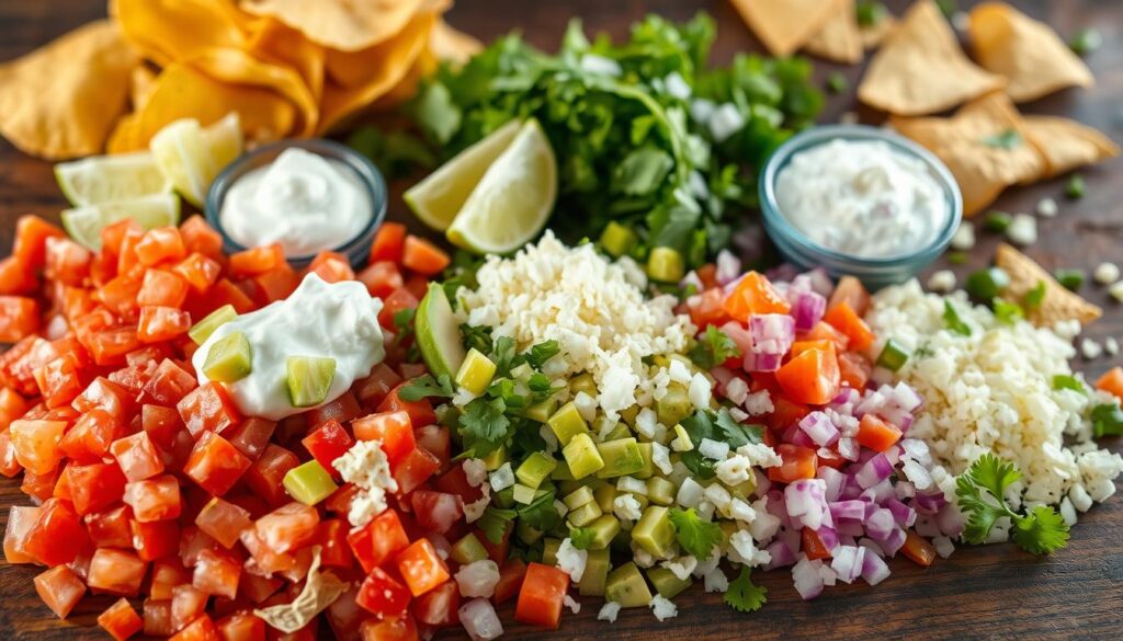 Chicken Taco Toppings Variety Chicken Taco Toppings Variety