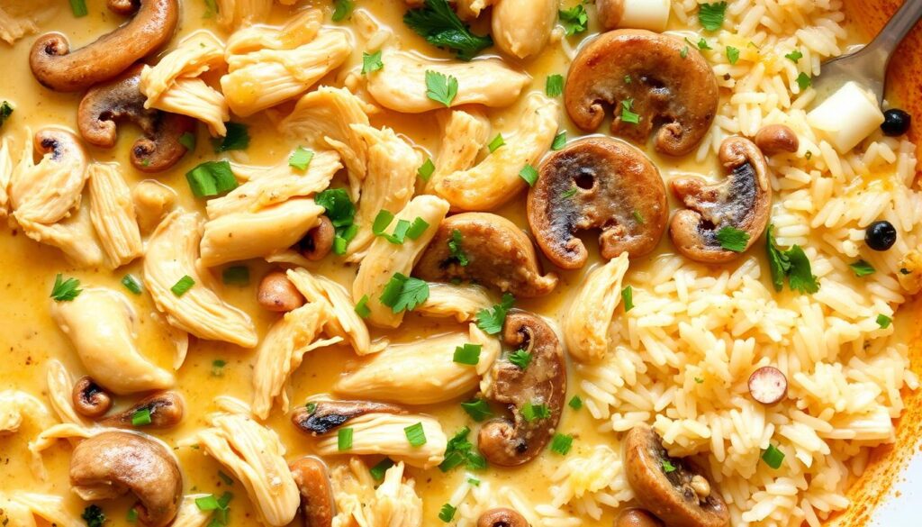 Cream of Mushroom Chicken and Rice Casserole Preparation Cream of Mushroom Chicken and Rice Casserole Preparation