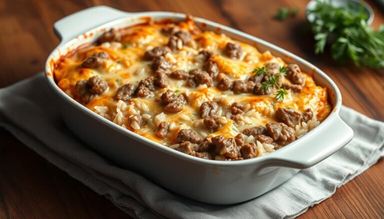 Ground Beef and Rice Casserole