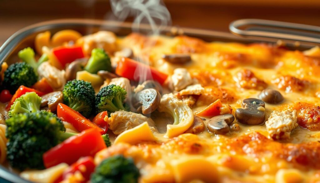 Mixed Vegetables with Chicken Pasta Bake Mixed Vegetables with Chicken Pasta Bake