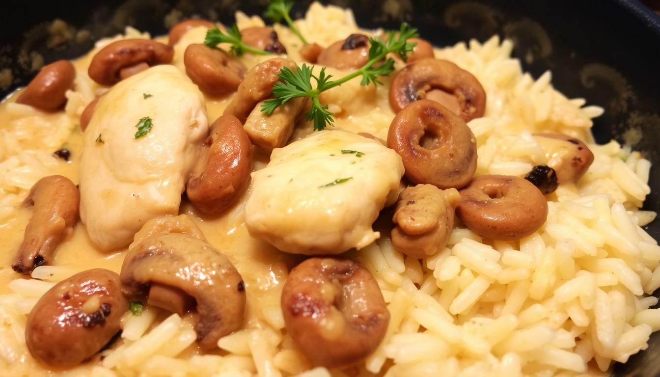 cream of mushroom chicken and rice